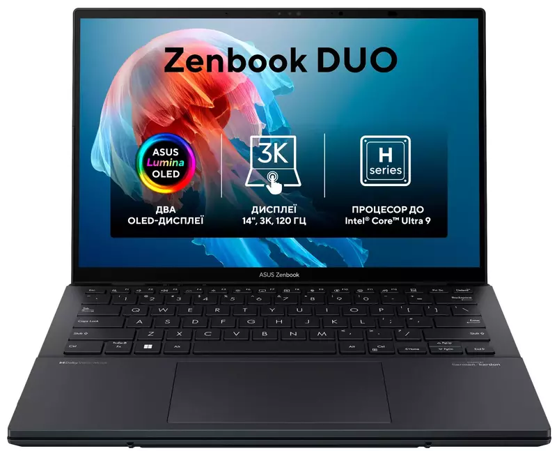 Ноутбук Asus Zenbook DUO UX8406MA-QL048W Inkwell Gray (90NB12U1-M001S0) фото
