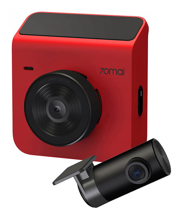Відеореєстратор 70Mai A400 Dash Cam (Red) + Midrive RC09 Midrive A400R (Set) фото