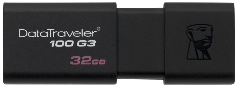 Флеш-пам'ять USB-Flash Kingston DataTraveler 100 G3 32GB (Black) DT100G3/32GB фото