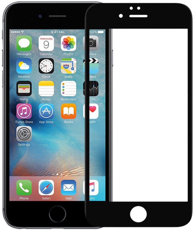 Захисне скло HONOR 5D iPhone 6 black фото