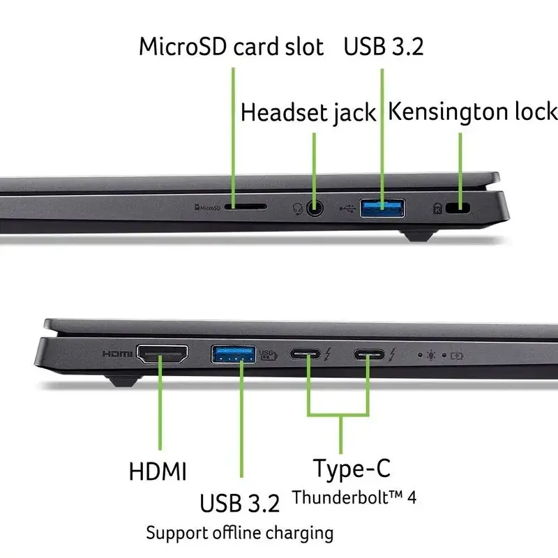 Ноутбук Acer Swift X 14 SFX14-73G-761L Gray (NX.J83EU.003) - фото - №5