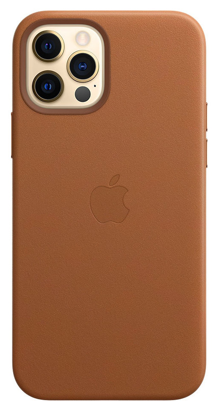 Чохол Apple Leather Case with MagSafe (Saddle Brown) MHKL3ZM/A для iPhone 12 Pro Max фото