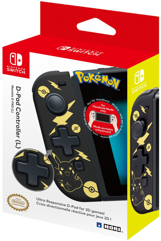 Контролер D-Pad Pikachu лівий для Nintendo Switch (Black/Gold) 810050910095 фото