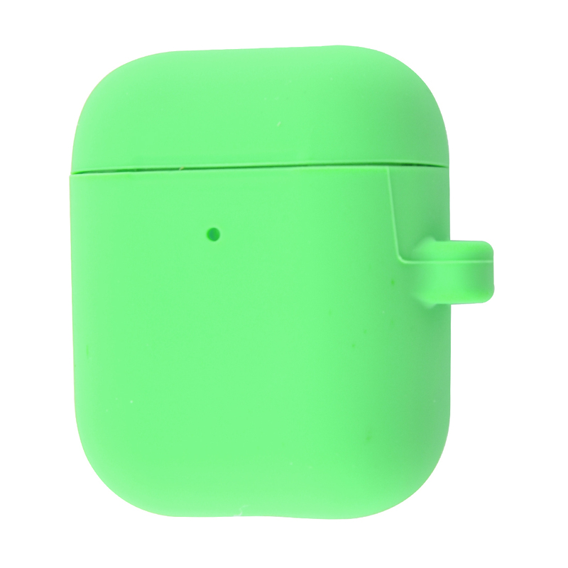 Чехол Silicone Case Slim with Carbine for AirPods 2 (green) фото
