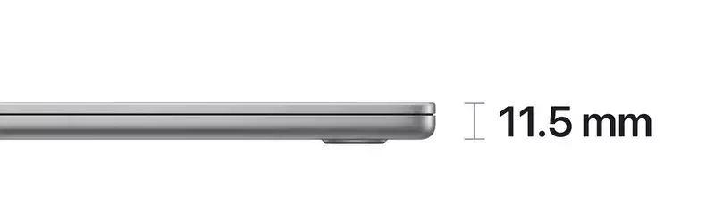Apple MacBook Air M2 Chip 15" 8CPU/10GPU/16RAM/1TB Space Gray (G2941/2/10/16/1) 2023 Custom фото