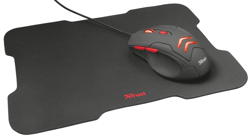 Набор игровая мышь плюс игровая поверхность Trust Ziva Gaming Mouse (21963) фото