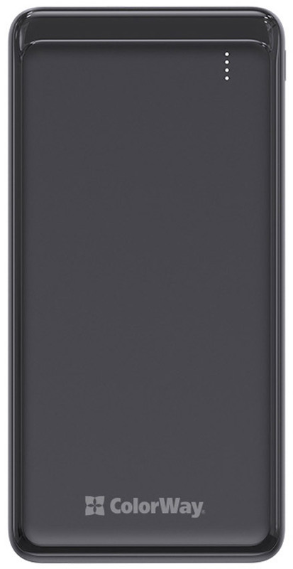 Портативна батарея ColorWay 10 000mAh (Black) CW-PB100LPF2BK фото