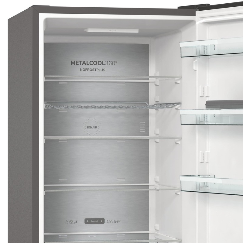 Двокамерний холодильник Gorenje NRC6204SXL5M фото
