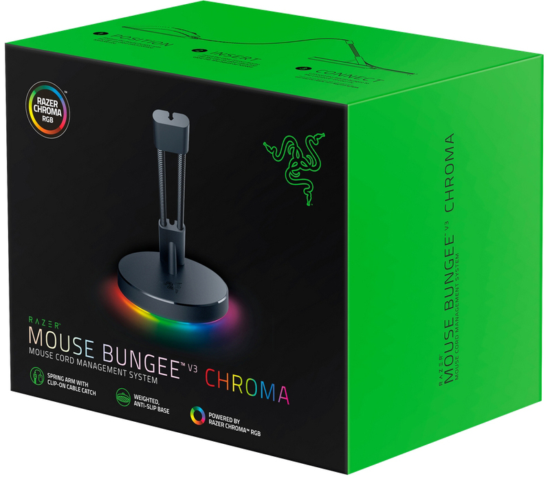 Тримач кабелю Razer Mouse Bungee V3 Chroma FRML Packaging RGB (Black) RC21-01520100-R3 фото