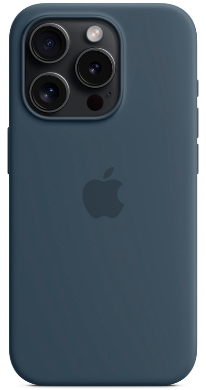 Чохол для iPhone 15 Pro Max Silicone Case with MagSafe Storm Blue (MT1P3ZM/A) - фото - №3