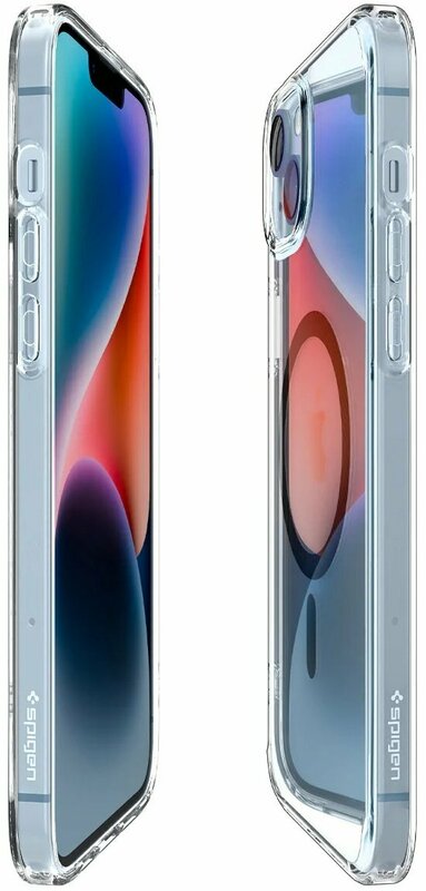 Чохол для iPhone 14 Plus Spigen Ultra Hybrid MagFit (Carbon Fiber) - фото - №6