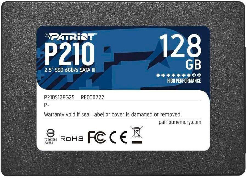 SSD Накопитель 2.5 Patriot 128GB SATA TLC P210 P210S128G25 фото