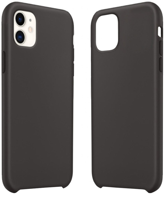 Чохол MakeFuture Premium Silicone для Apple iPhone 11 (Black) MCLP-AI11BK - фото - №0
