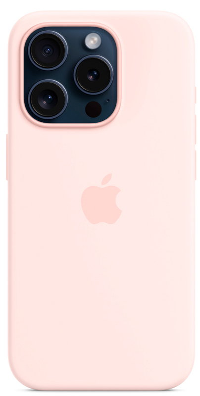 Чохол для iPhone 15 Pro Max Silicone Case with MagSafe Light Pink (MT1U3ZM/A) фото