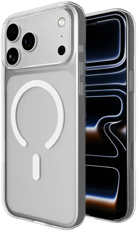 Чохол Puro Cover in TPU+PC "LITE MAG" with Magsafe for iPhone 17 Pro Transparent (PUIPC17P63LITEMAGTR) - фото - №5