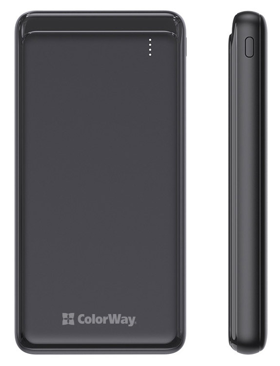 Портативна батарея ColorWay 10 000mAh (Black) CW-PB100LPF2BK фото