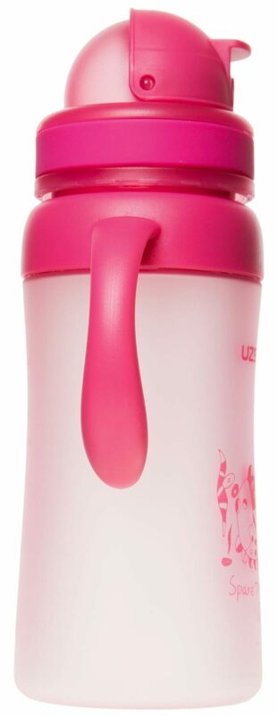 Бутылочка-поильник с трубочкой и ручками UZSPACE 270 мл (Pink) 3040 фото
