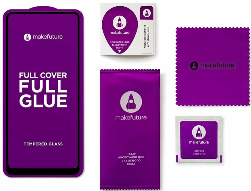 Защитное стекло MakeFuture Full Cover Full Glue MGF-SM51 для Samsung M51 фото