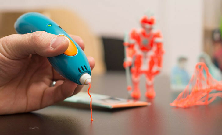 3D-ручка 3Doodler Start для дитячої творчості - Креатив (48 стрижнів) Blue (3DS-ESST-E-R) фото