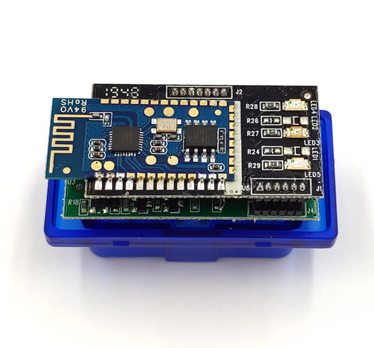 Автомобільний сканер OBD2 адаптер ELM327 mini V2.1 Bluetooth (blue) фото