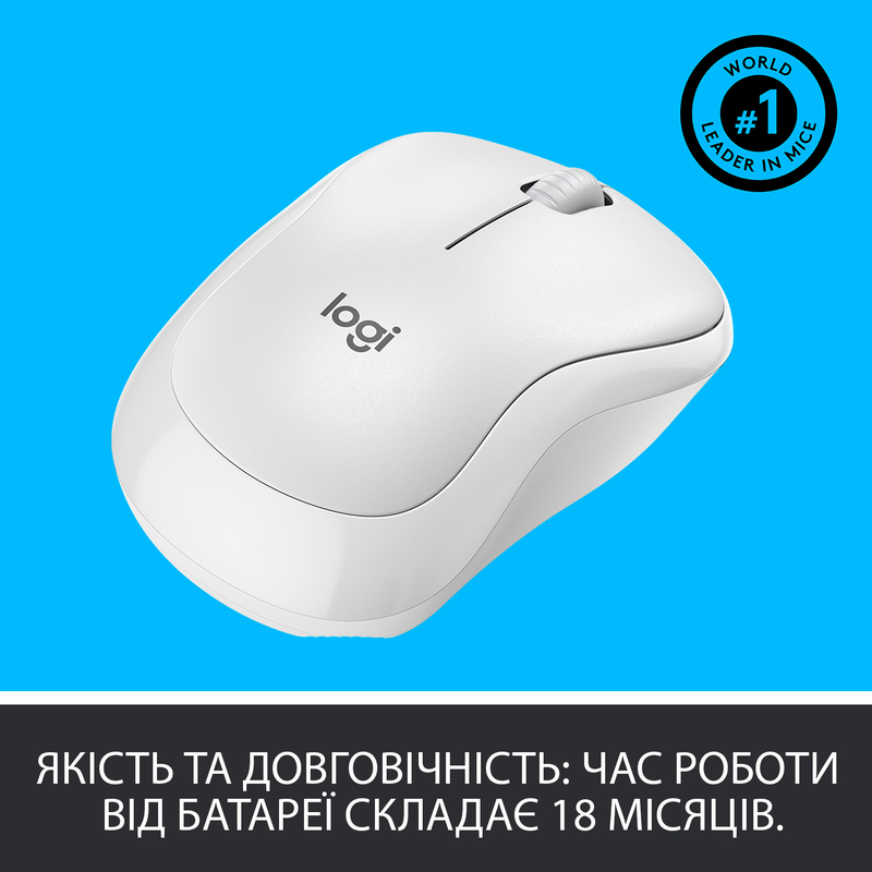Миша Logitech Wireless M220 (Off-White) 910-006128 фото
