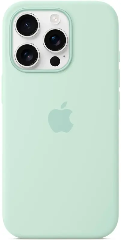 Чохол для iPhone 16 Pro Max Silicone Case with MagSafe Aquamarine (MDGY4ZM/A) - фото - №0