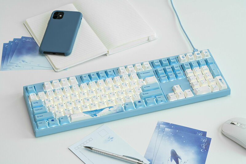 Клавіатура Varmilo VA108M Sea Melody, Cherry MX Blue (VA108MC2W/WBPE7HR) фото