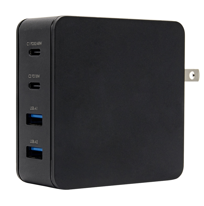 Універсальний мережевий ЗП Energea USB 4x Travelite PD+QC3 66W (Black) 6957879422935 фото