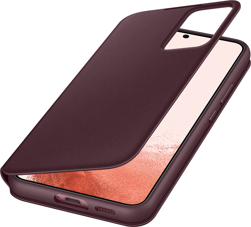 Чохол для Samsung s22 Plus Smart Clear View Cover (Burgundy) фото