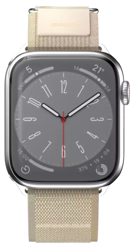 Ремінець для Apple Watch 42/44/45/49mm SwitchEasy Flex Woven Nylon Watch Loop Starlight фото
