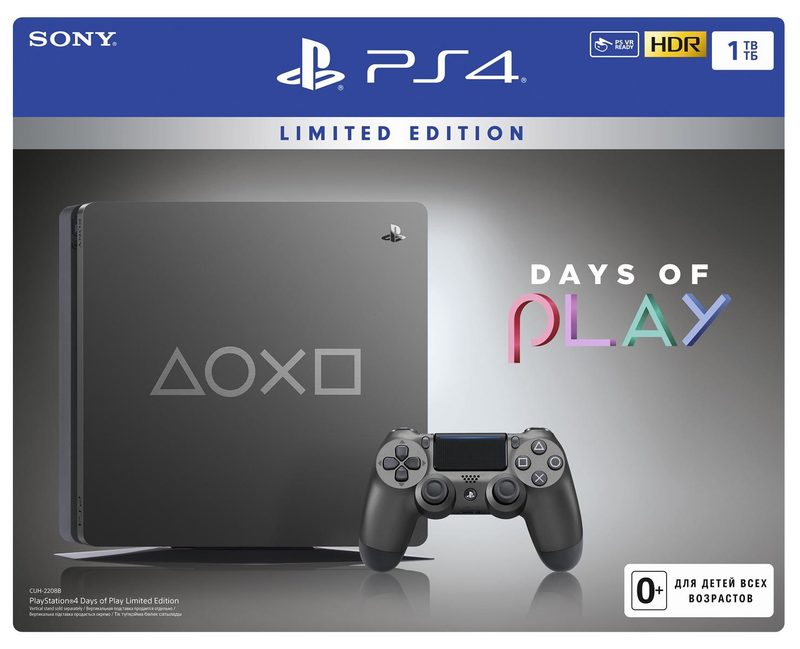 Nintendo Switch PS4 Days of Play Limited Edition 1TB Консоль Sony PlayStation 4 Slim 1Tb Days of Play Limited Edition