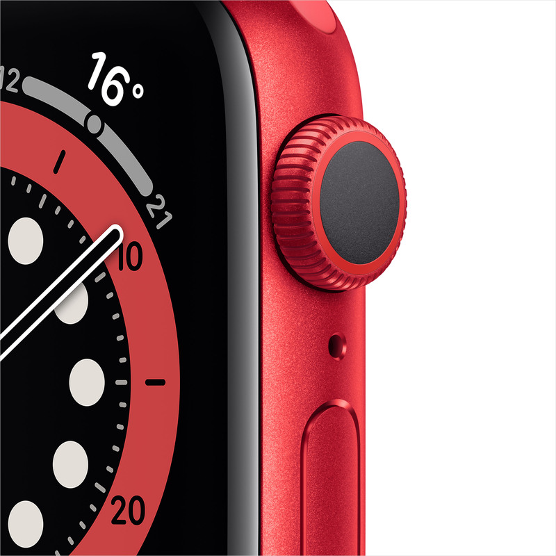 Apple Watch Series 6 40mm PRODUCT(RED) Aluminum Case with Red Sport Band M00A3 фото