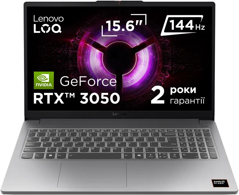 Ноутбук Lenovo LOQ 15ARP10E Luna Grey (83S0007HRA) - фото - №0