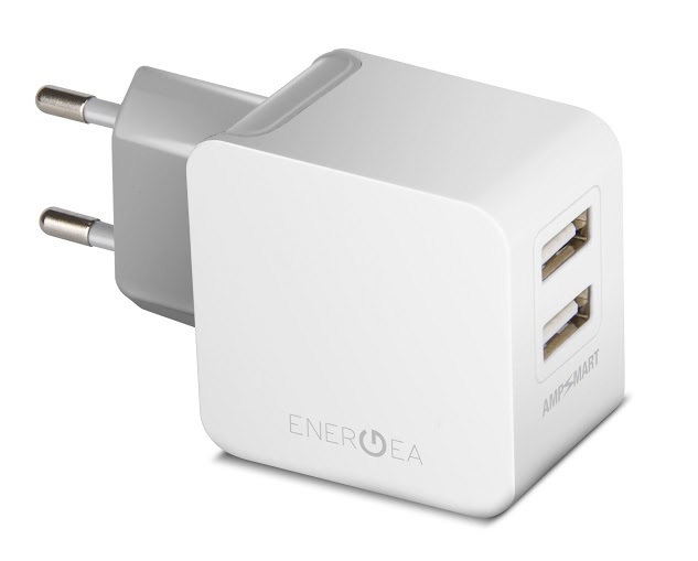Універсальний мережевий ЗП Energea USB 2x 3.4A (EU) white фото