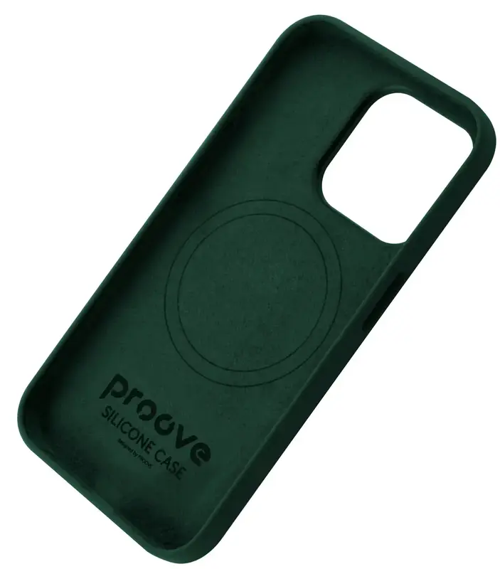 Чохол для iPhone 15 Pro Proove Silicone Case with Magnetic Ring (cypress) - фото - №2