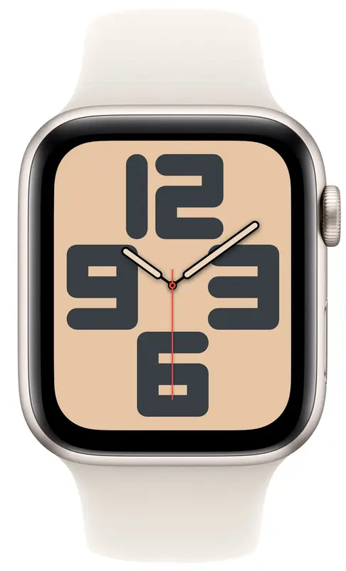 Apple Watch SE GPS + Cellular 40mm Starlight Aluminium Case with Starlight Sport Band - M/L - фото - №1