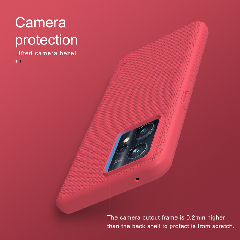Чохол для Realme 9 4G/9 PRO+ 5G/ Nillkin Super Frosted Shield (Bright Red) фото