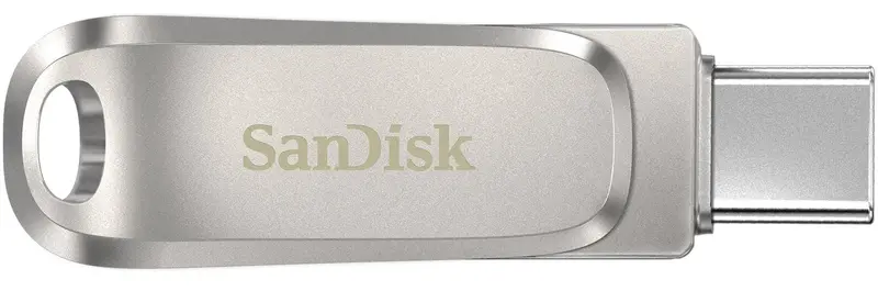 USB-Flash SanDisk 256GB USB 3.1 Type-A + Type-C Dual Drive Luxe Срібний - фото - №0