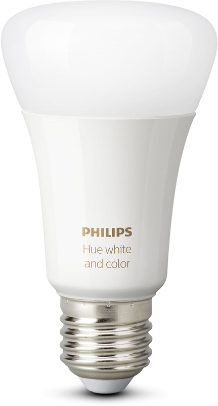 Розумна лампа Philips Hue Single Bulb E27, 9W(60Вт), 2000K-6500K, Color, Bluetooth, з димером 929002216824 фото