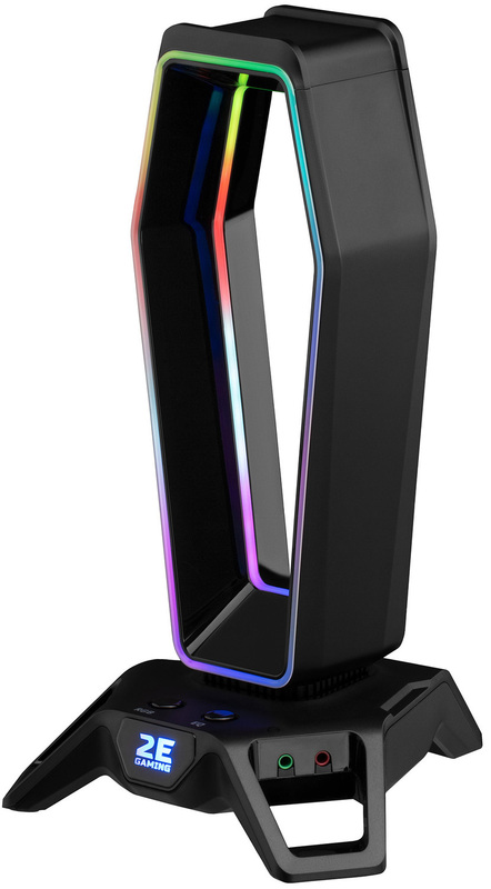 Підставка для навушників 3 в 1 2E GAMING GST330 RGB 7.1 USB (Black) 2E-GST330UB фото