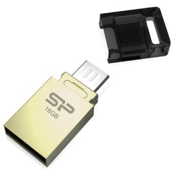 Флеш-память SiliconPower Mobile X10 16Gb (Champague) SP016GBUF2X10V1C фото
