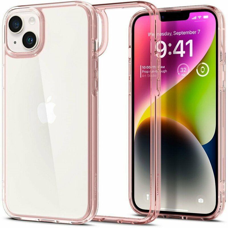 Чохол для iPhone 14 Plus Spigen Ultra Hybrid (Rose Crystal) - фото - №5