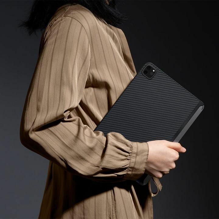 Чохол для iPad Pro 12.9" M1 (5th Gen) Pitaka MagEZ Case 2 (Twill Black/Grey) KPD2102P - фото - №3