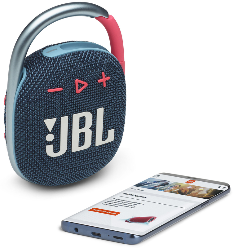 Акустика JBL Сlip 4 (Blue and Pink) JBLCLIP4BLUP фото