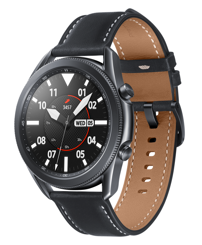 Смарт-часы Samsung Galaxy Watch3 45 mm (Black) SM-R840NZKASEK - фото - №0