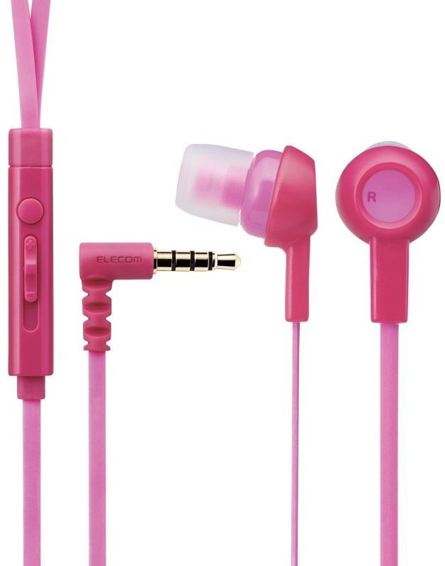 Навушники Elecom (EHP-CS3520PND-G) + гарнітура рожеві фото