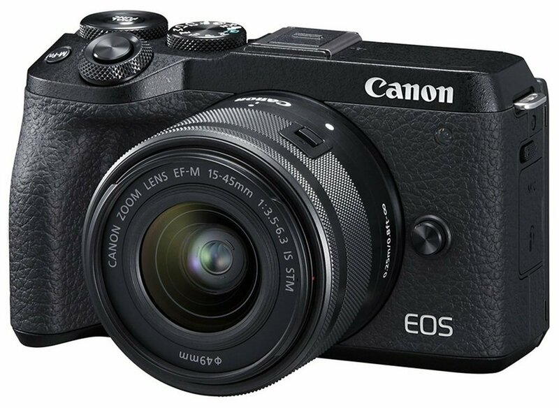 Фотоапарат CANON EOS M6 II 15-45 IS STM Black + видошукач EVF-DC2 (3611C053) фото