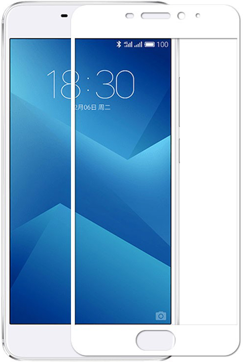 Защитное стекло VMax 2.5D для Meizu M5 Note (белый) без упаковки фото