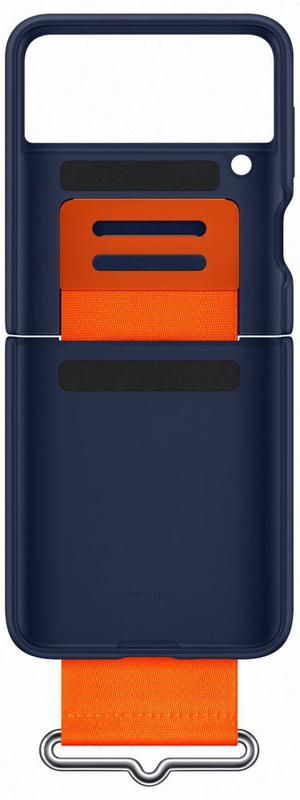 Чохол для Samsung Flip3 Silicone Cover with Strap (Navy) EF-GF711TNEGRU фото