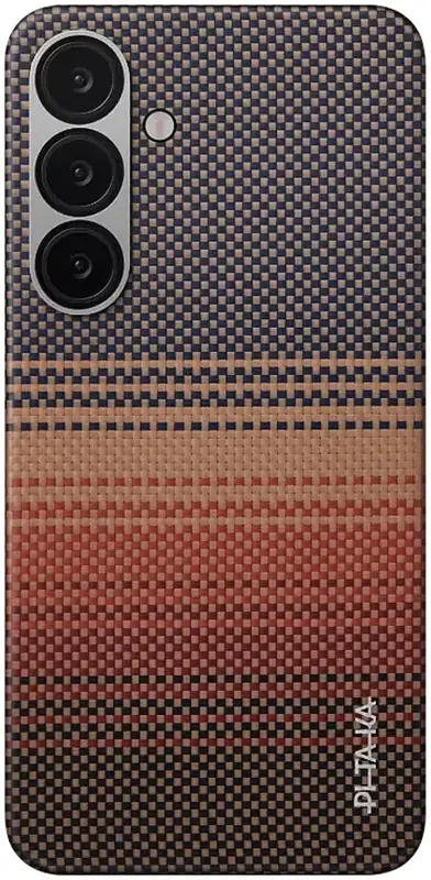 Чехол для Samsung S25 Plus Pitaka Tactile Woven Sunset (KS2503S) фото